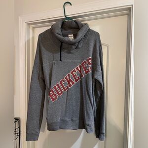 PINK The Ohio State university hoodie with pockets.
